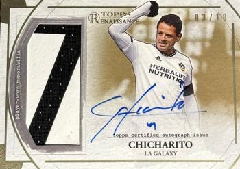 2022 Topps Renaissance MLS - Autographed Relics Gold #AR-C1 Chicharito Front