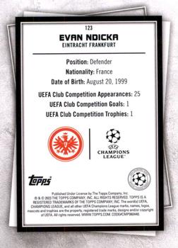2022-23 Topps UEFA Club Competitions Superstars - Common Yellow #123 Evan Ndicka Back