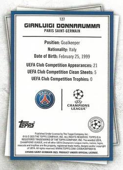2022-23 Topps UEFA Club Competitions Superstars - Uncommon Green #127 Gianluigi Donnarumma Back