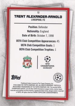 2022-23 Topps UEFA Club Competitions Superstars - Mystic #13 Trent Alexander-Arnold Back