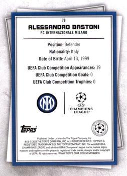 2022-23 Topps UEFA Club Competitions Superstars - Mystic #76 Alessandro Bastoni Back
