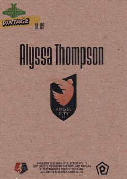 2023 Parkside NWSL Collection - Vintage #62 Alyssa Thompson Back