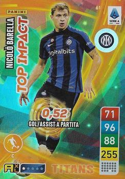 2023 Panini Adrenalyn XL Calciatori Titans #61 Nicolò Barella Front