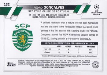 2022-23 Topps Chrome UEFA Club Competitions #132 Pedro Gonçalves Back