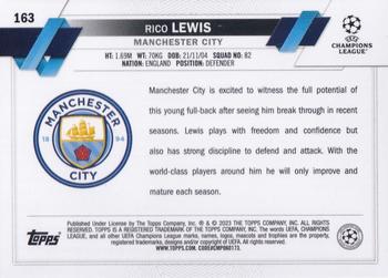 2022-23 Topps Chrome UEFA Club Competitions #163 Rico Lewis Back