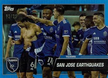 2023 Topps MLS - Blue Foil #177 San Jose Earthquakes Front