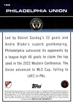 2023 Topps MLS - Gold Foil #166 Philadelphia Union Back