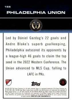 2023 Topps MLS - Red Foil #166 Philadelphia Union Back