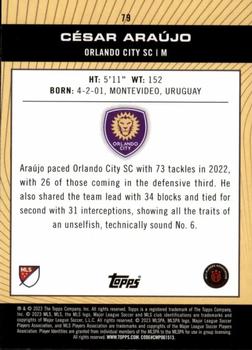 2023 Topps MLS - Black Foil #79 César Araújo Back