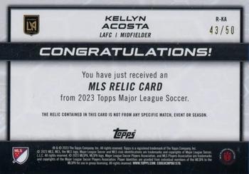 2023 Topps MLS - MLS Relics Gold #R-KA Kellyn Acosta Back