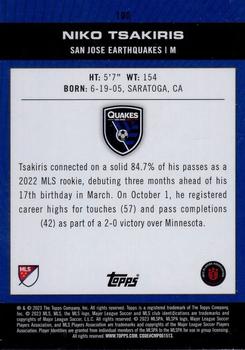 2023 Topps MLS - Icy White Foil #100 Niko Tsakiris Back