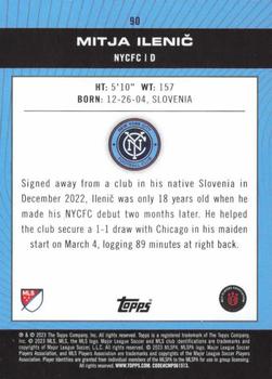 2023 Topps MLS - Icy Black Foil #90 Mitja Ilenič Back