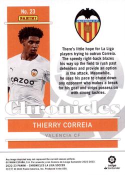 2022-23 Panini Chronicles - Chronicles La Liga #23 Thierry Correia Back