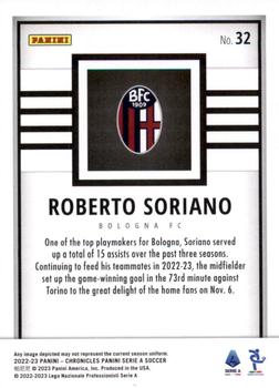 2022-23 Panini Chronicles - Panini Serie A #32 Roberto Soriano Back