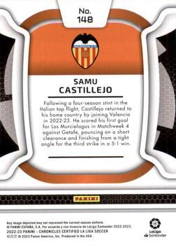 2022-23 Panini Chronicles - Certified La Liga Cracked Ice #148 Samu Castillejo Back