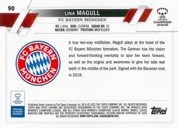 2022-23 Topps Chrome UEFA Women's Champions League #90 Lina Magull Back