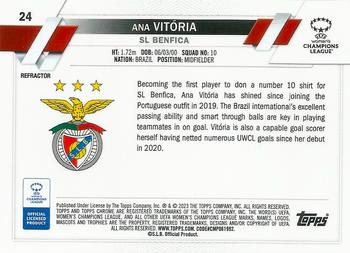 2022-23 Topps Chrome UEFA Women's Champions League - Refractor #24 Ana Vitória Back