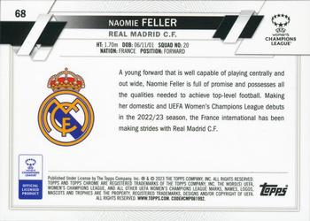2022-23 Topps Chrome UEFA Women's Champions League - Neon Green Prism Refractor #68 Naomie Feller Back
