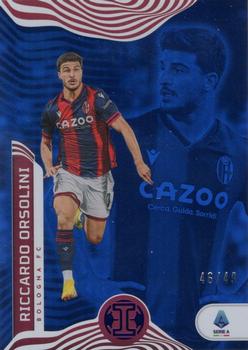 2022-23 Panini Chronicles - Illusions Serie A Trophy Collection Blue #182 Riccardo Orsolini Front