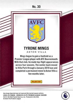 2022-23 Donruss Elite Premier League #30 Tyrone Mings Back