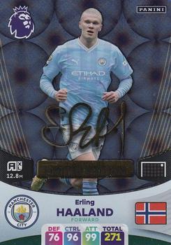 2024 Panini Adrenalyn XL Premier League - Limited Edition Gold Foil Signature #NNO Erling Haaland Front