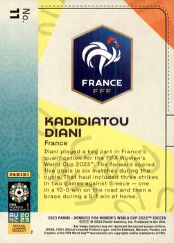 2023 Donruss FIFA Women's World Cup #11 Kadidiatou Diani Back