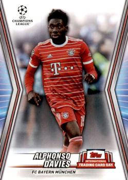 2023 Topps UEFA Champions League International Trading Card Day #NTCD-S12 Alphonso Davies Front