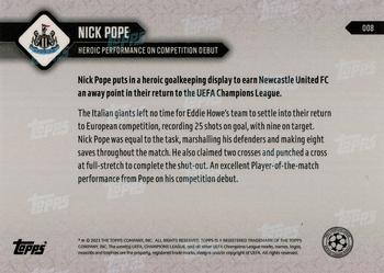 2023-24 Topps Now UEFA Champions League #008 Nick Pope Back