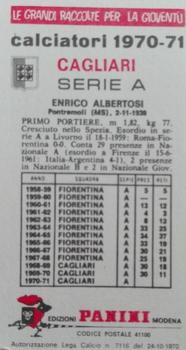 1970-71 Panini Calciatori #NNO Enrico Albertosi Back