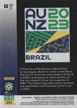 2023 Donruss FIFA Women's World Cup - Team Badges #3 Brazil Back