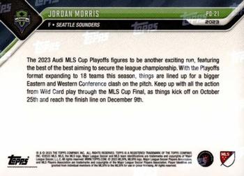 2023 Topps Now MLS Cup Playoffs - Red #PO-21 Jordan Morris Back