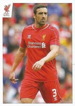 2014-15 Panini Liverpool FC Official Sticker Collection #19 José Enrique Front