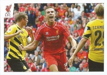 2014-15 Panini Liverpool FC Official Sticker Collection #50 Jordan Henderson Front
