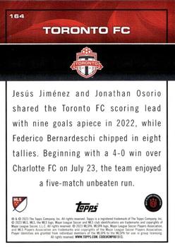 2023 Topps MLS - Icy Black Foil Numbered #164 Toronto FC Back