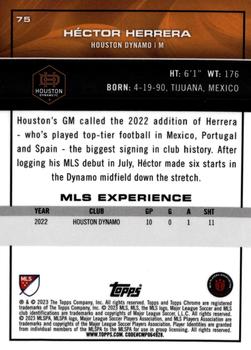 2023 Topps Chrome MLS #75 Héctor Herrera Back