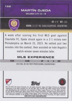 2023 Topps Chrome MLS #152 Martín Ojeda Back