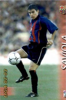 2002-03 Panini Liga Megafichas #71 Saviola Front