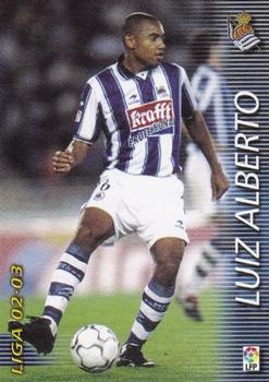 2002-03 Panini Liga Megafichas #293 Luiz Alberto Front