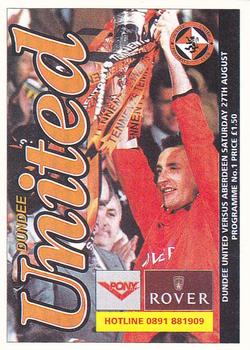 1995 Panini Scottish Premier League #65 Dundee United Programme Front