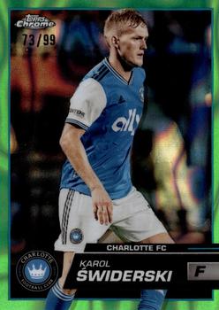 2023 Topps Chrome MLS - Neon Green Lava Refractor #135 Karol Świderski Front