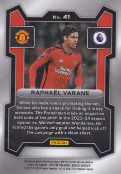 2023-24 Panini Prizm Premier League #41 Raphaël Varane Back