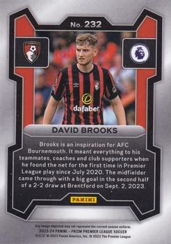 2023-24 Panini Prizm Premier League #232 David Brooks Back