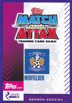 2023-24 Topps Match Attax SPFL - Electric Purple Border #86 Kyle Magennis Back