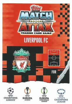 2023-24 Topps Match Attax UEFA Club Competitions Extra - Blue Crystal #140 Mohamed Salah Back