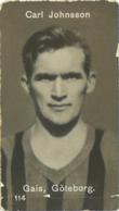 1934-35 Coralli Fotboll #114 Carl Johnsson Front