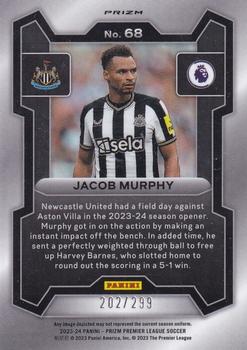 2023-24 Panini Prizm Premier League - Blue #68 Jacob Murphy Back