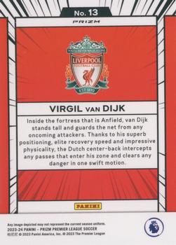 2023-24 Panini Prizm Premier League - Manga #13 Virgil van Dijk Back