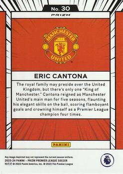 2023-24 Panini Prizm Premier League - Manga #30 Eric Cantona Back