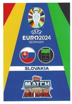 2024 Topps Match Attax Euro 2024 Germany #SVK15 Dávid Ďuriš Back