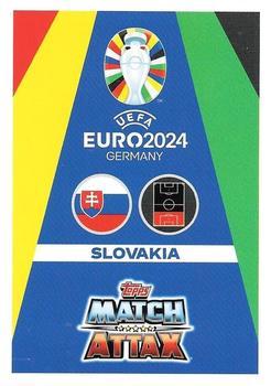 2024 Topps Match Attax Euro 2024 Germany - Limited Edition #LE9 Dávid Hancko Back